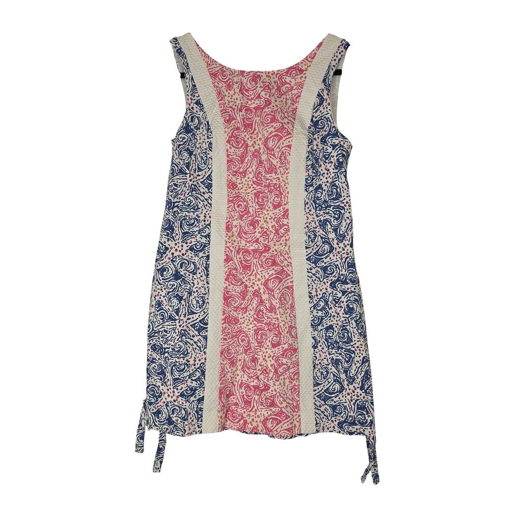 Lilly Pulitzer Dress Women 6 Multicolor Cotton Shift Nautical Beach Travel Vacay
